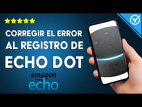 ¿Cómo corregir el error al registrar ECHO DOT en una red de WiFi?