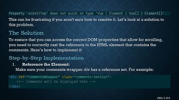 Efficiently Scroll to the Bottom of a Div in Vue.js with Typescript