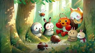 【Fairy Tale Animation】The Battle of the Monkey and the Crab【Bedtime Story for Kids】