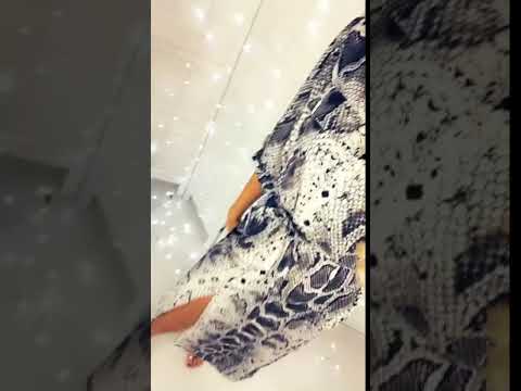 ‘Mila’ Snake Print Shirt Dress with Tie-Belt - YouTube