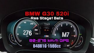 BMW G30 520i B48B16 170 hp (1.6 L) 300 hp 400 nm 80-275 km/h GPS