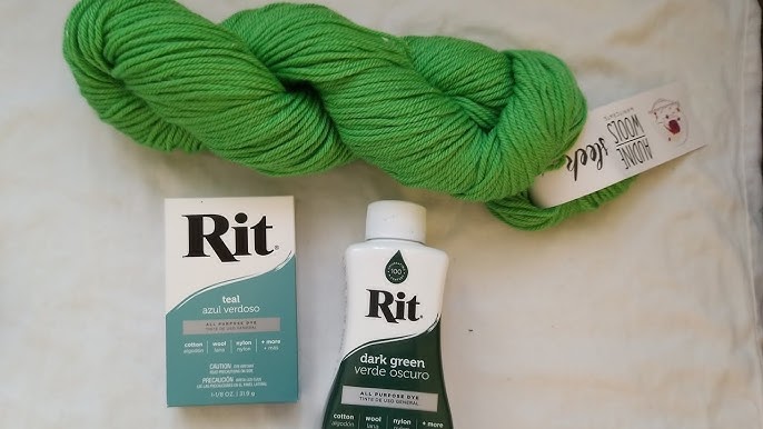 Part 1 of using Rit's tropical teal synthetic dye on 100