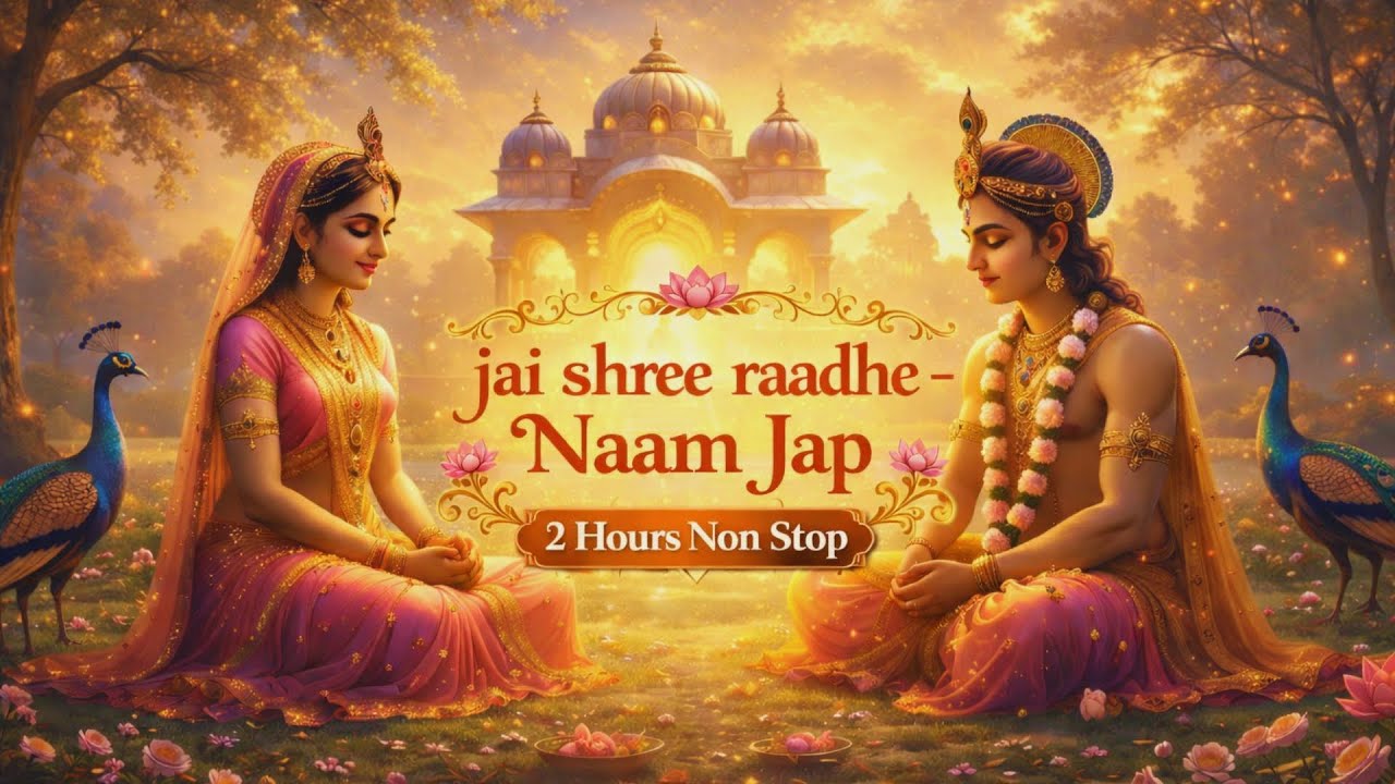Radha Radha Jap 1008 Times | Krishna Bhakti  | Peaceful Mantra | Sleep & Meditation