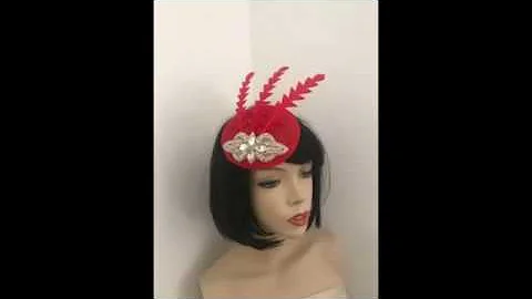 Millinery/hat making -  How to cut feathers for a fascinator hat/headpiece