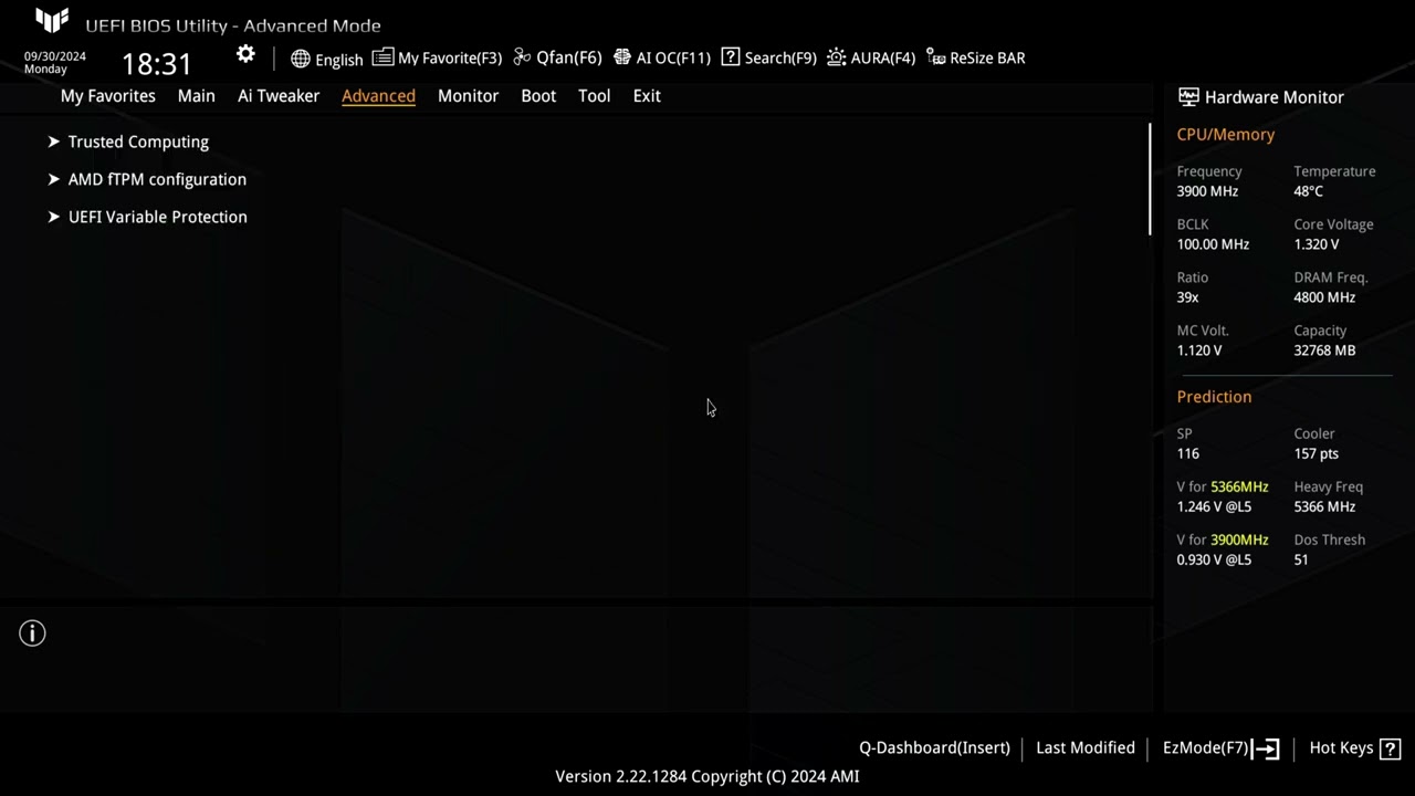 ASUS TUF Gaming X870-PLUS WiFi : UEFI BIOS Setup - YouTube
