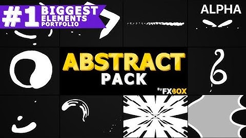 Cartoon Abstract Elements Stock Motion Graphics