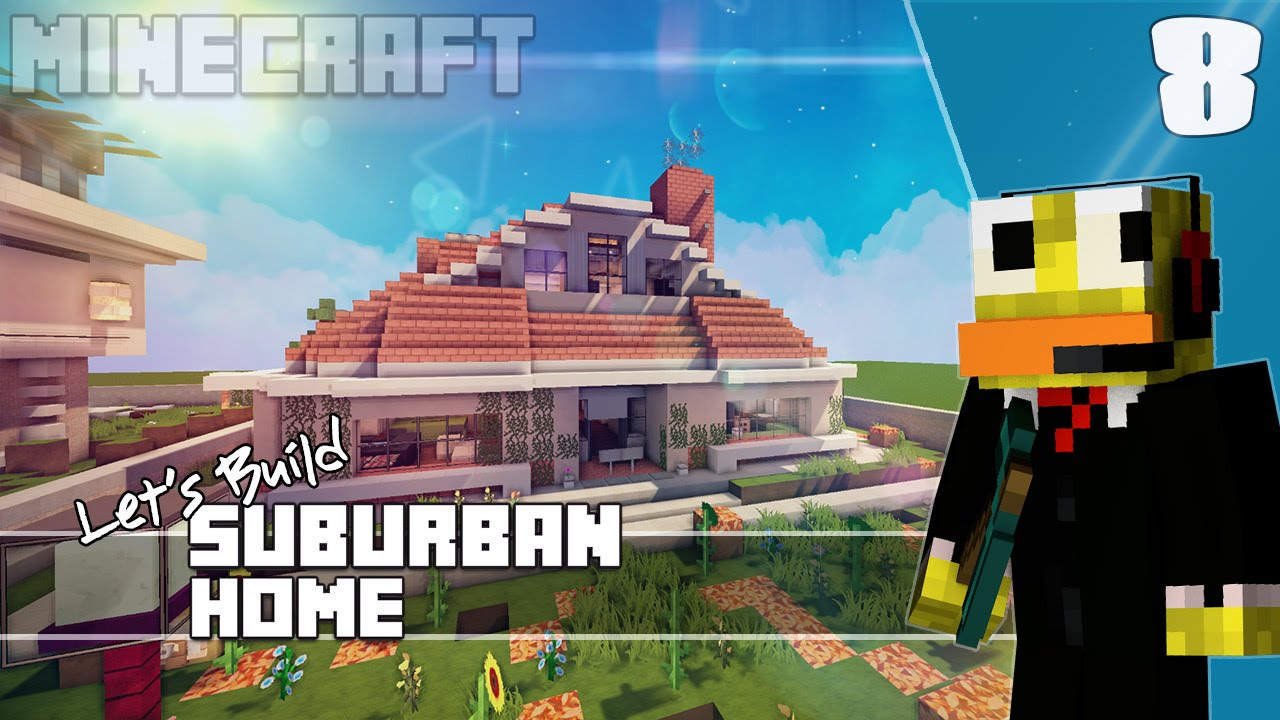 Minecraft: Lets Build Suburban House Final Part - YouTube