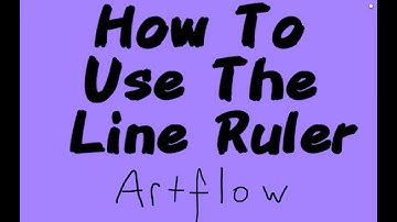 How To Use The Line Ruler - Artflow Tutorial For Beginners