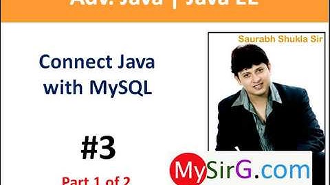 #3 JDBC Connect Java with MySQL part 1 of 2