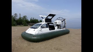 Hovercraft Christy 6146 FC Tests a new type of flexible skirt