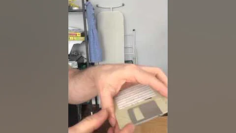 Floppy Disk shutter repair / replace technique without destroying disk. 3.5 floppy