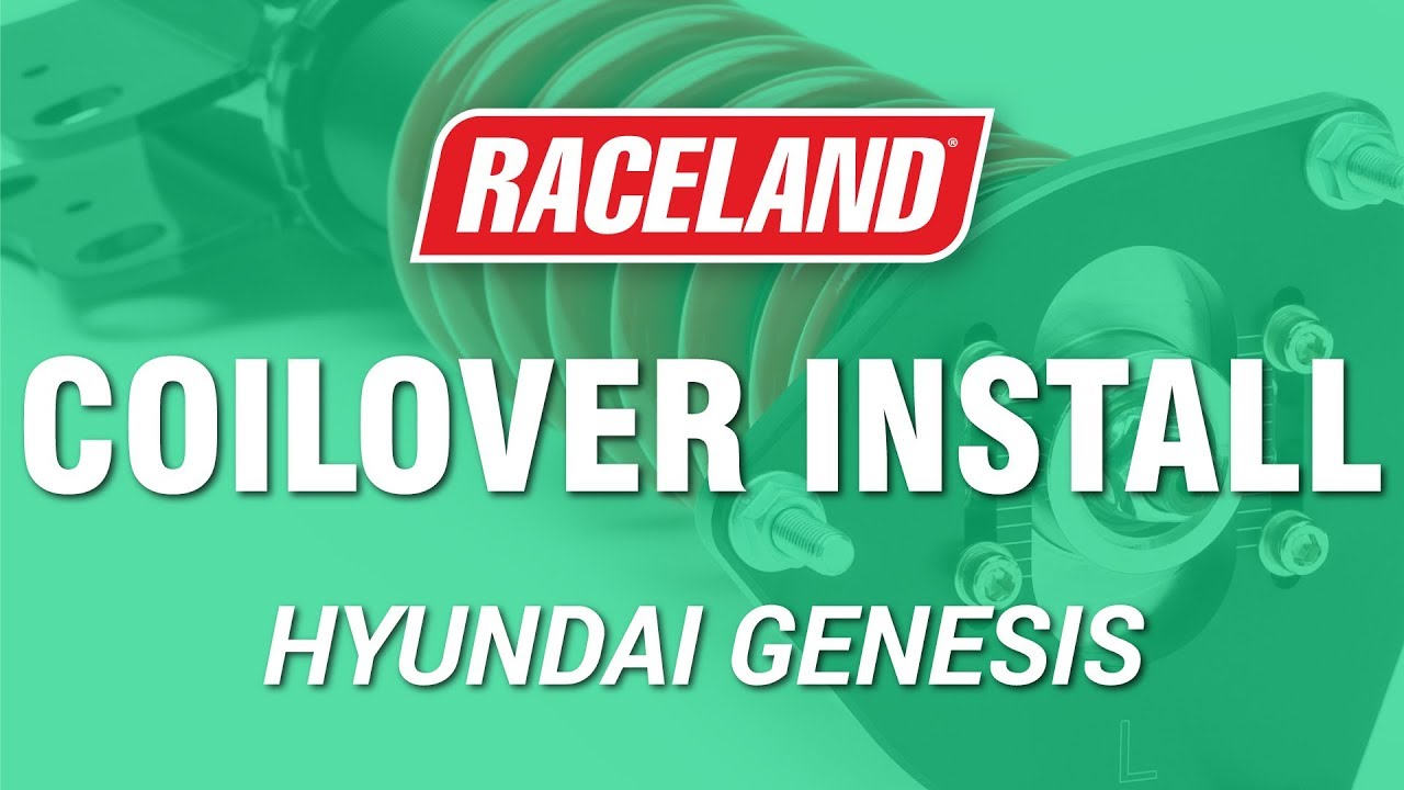 How To Install Raceland Hyundai Genesis Coupe Coilovers YouTube