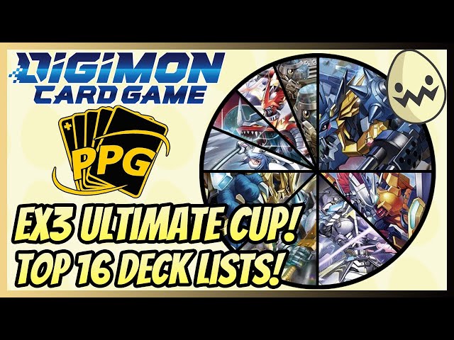 Digimon Card Game: PPG EX3 Ultimate Cup! Top 16 Deck Lists! - YouTube