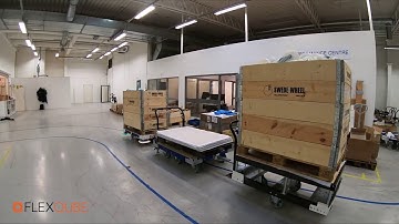 AGV Heavy Duty Tow - Motorized Material Handling Cart | FlexQube