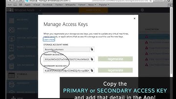 Get Storage Account Key From Windows Azure