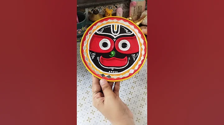 Jagannath Ji in Lippan Art #diy #trendingshorts #viral #trending #shorts #shortsvideo #short #lippan