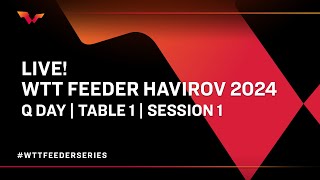 live LIVE! | T1 | Qualifying Day | WTT Feeder Havirov 2024 | Session 1
