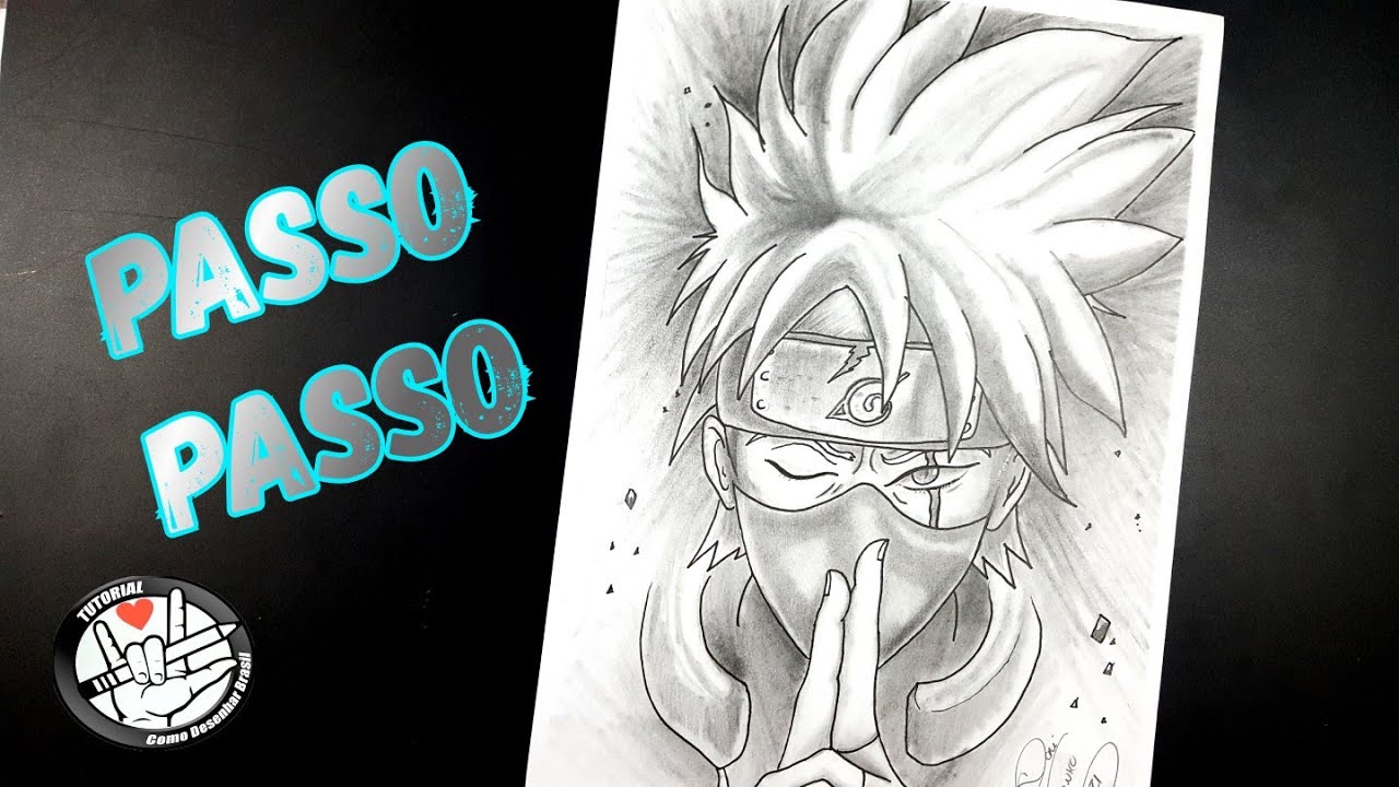 Cómo desenhar o kakashi #art #desenho #anime