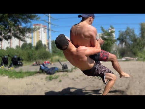 Видео: Rear Bear Hug Escape (heavyweight opponent). Standing Suplex Defense.