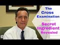 This video explains the secret ingredient for preparing a great cross examination. It avoids cross examination techniques, rather the video explains how deep creative thought is the key to developing a great cross examination in court.