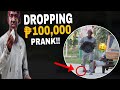 TAONG GRASA DROPPING 100,000 PESOS PRANK!!