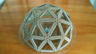 Giant 2V Geodesic Dome Of Magnets | 8020 Neodymium Magnetic Balls