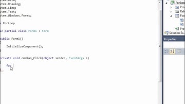 Visual C# 2010 Lesson 17 - Using the for loop