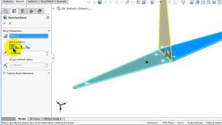 158 SolidWorks Sheet Metal Tutorial  SKETCHED BEND, hanger ex , s bend vs base f HD
