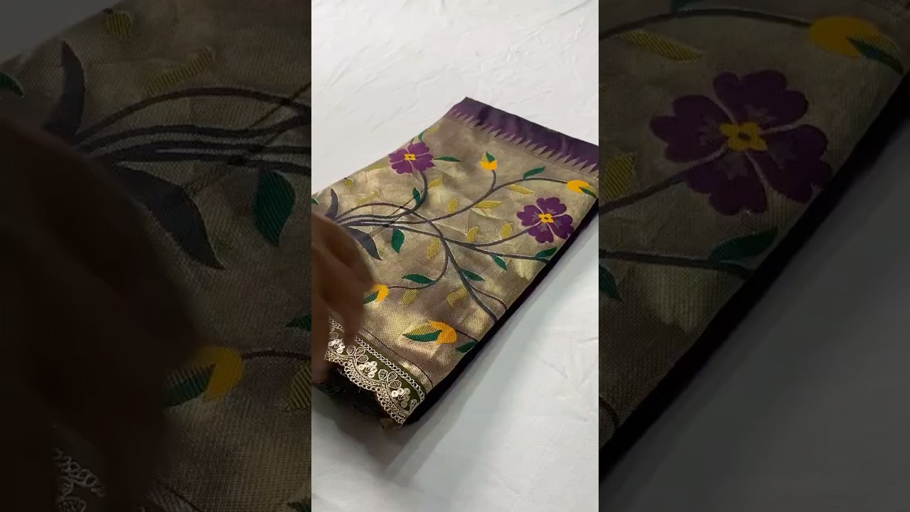 Sost Silk Paithani Scalloped Border Lace Saree