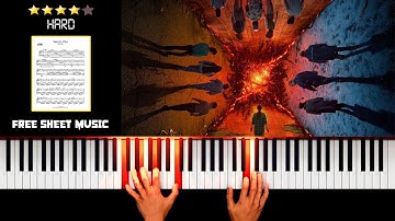 Stranger Things Season 4 - Trailer song - Separate Ways (Worlds Apart) - (HARD) Piano Tutorial