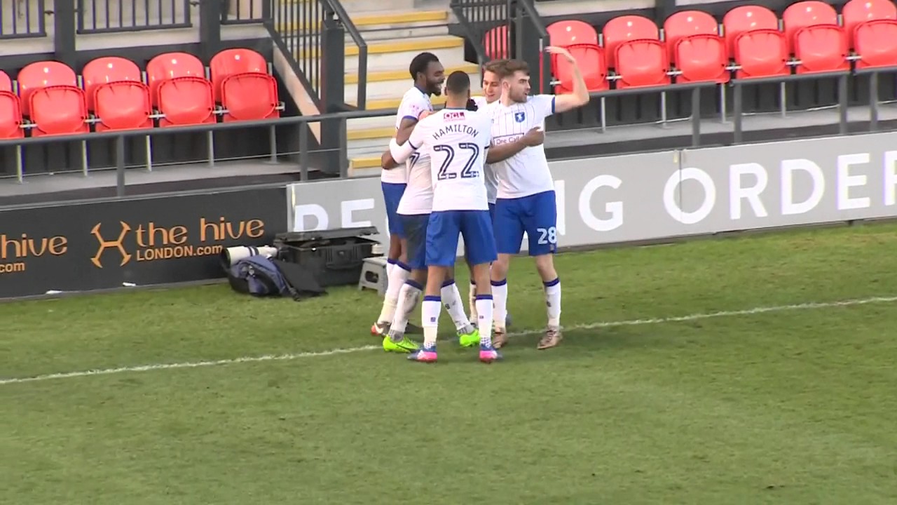 Shaq Coulthirst scores the second goal at Barnet, 04Feb2017 camera iphone 8 plus apk