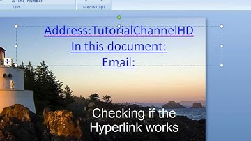 Microsoft Powerpoint- How to add and use a hyperlink in MS Powerpoint 2007?