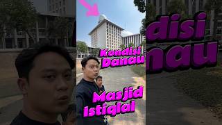 Kondisi danau Masjid Istiqlal #comedy #minivlog #anakdesa #danau #masjid