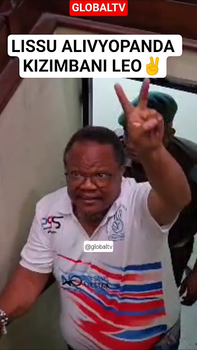 VIDEO: TUNDU LISSU ALIVYOPANDA KIZIMBANI LEO✌️ #globaltv #breaking #chadema #shortvideo #lissu
