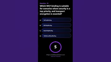 Which WCF binding is suitable for scenarios where security is a top priority and transport encryptio