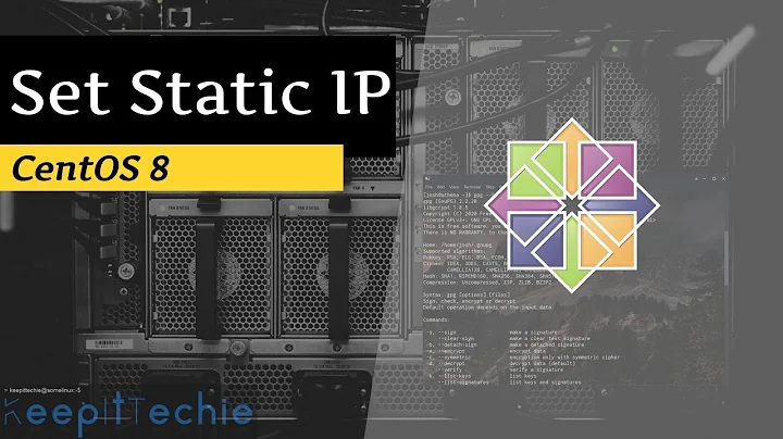 Static IP | Setup in CentOS 8