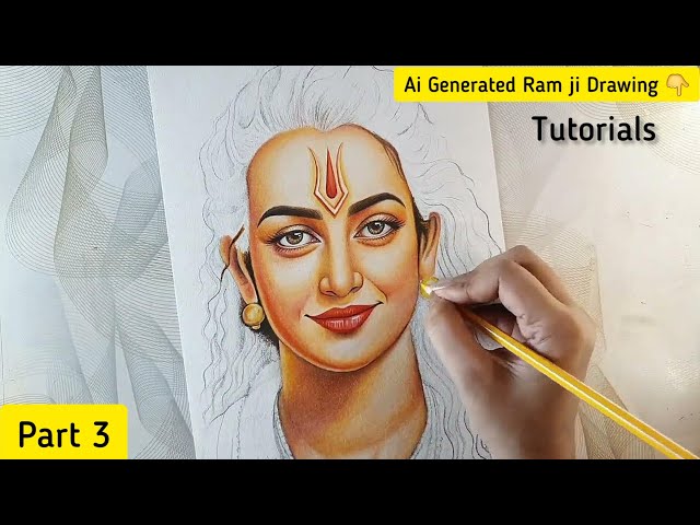 Shree Ram Drawing Easy | Lord Rama Line Art | Pencil Sketch for Beginners |  Easy love drawings, Easy drawings, Cool pencil drawings