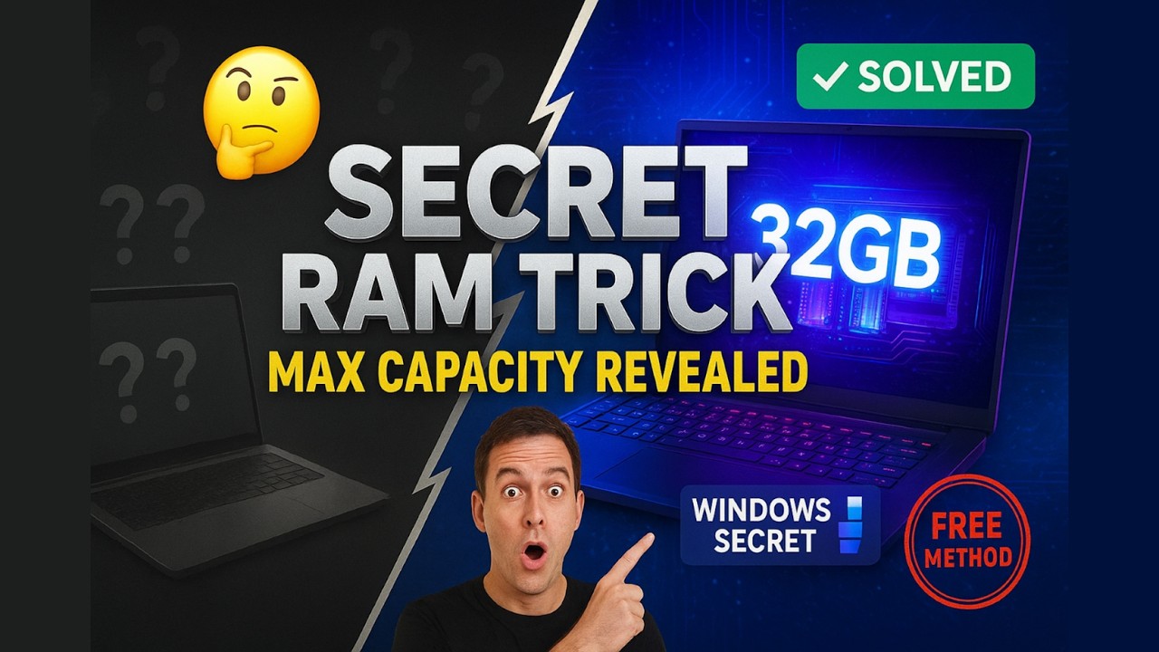 How To Check Laptop RAM UPGRADE CAPACITY - YouTube