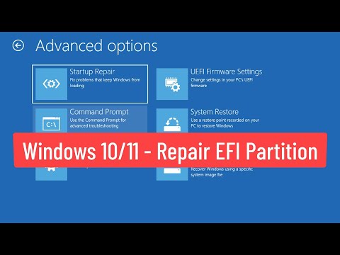 Video: Hur öppnar jag en EFI-partition?