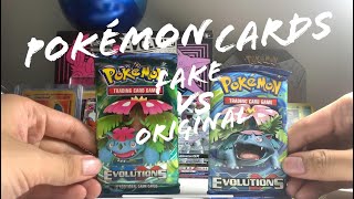 Pokémon Cards Original Vs Fake XY EVOLUTIONS ❤️