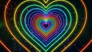 Neon Love Heart Tunnel 💖 Neon Colorful Heart Background Screensaver Tunnel Graphics Love in Motion screenshot 4