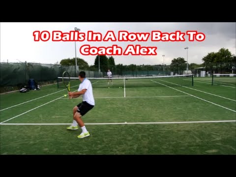 Tennis Drills | Baseline Consistency Drill