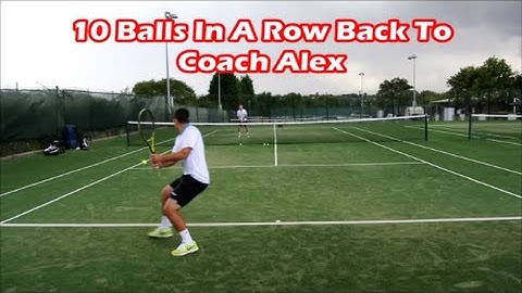 Tennis Drills | Baseline Consistency Drill