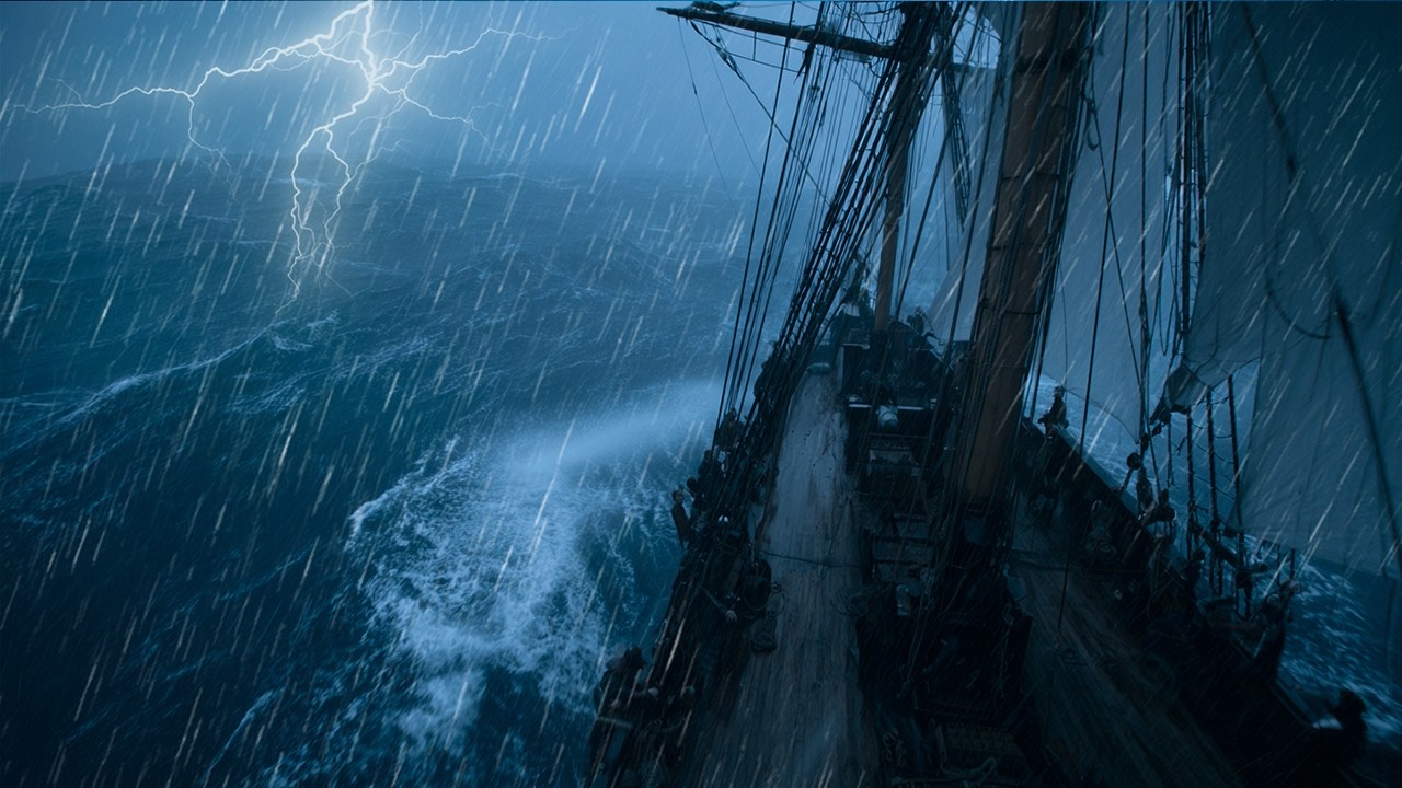 Raging Sea Storm at Night | Thunder, Waves & Ocean Winds for Deep Calm