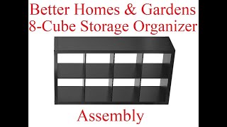 Assembly of 8 Cube Organizer ( Better Homes and Gardens brand) Profile