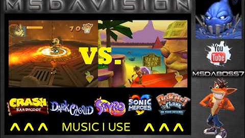 Dingodile in Tomb Town - Twinsanity/Crash Tag Team Racing Mix