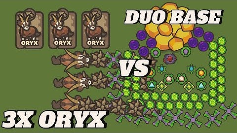 Taming.io - Can 3 Oryx Raid Duo Base?