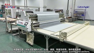 Automatic Home Textile Spreading Machine #automatedcutting #hometextilemachines #TextilePackaging