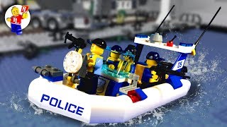 Catch the Crooks  LEGO City Police  Arrest on the boat   Lego Stop Motion Animation (HD)