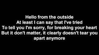 Adele - Hello (Lyrics Video)